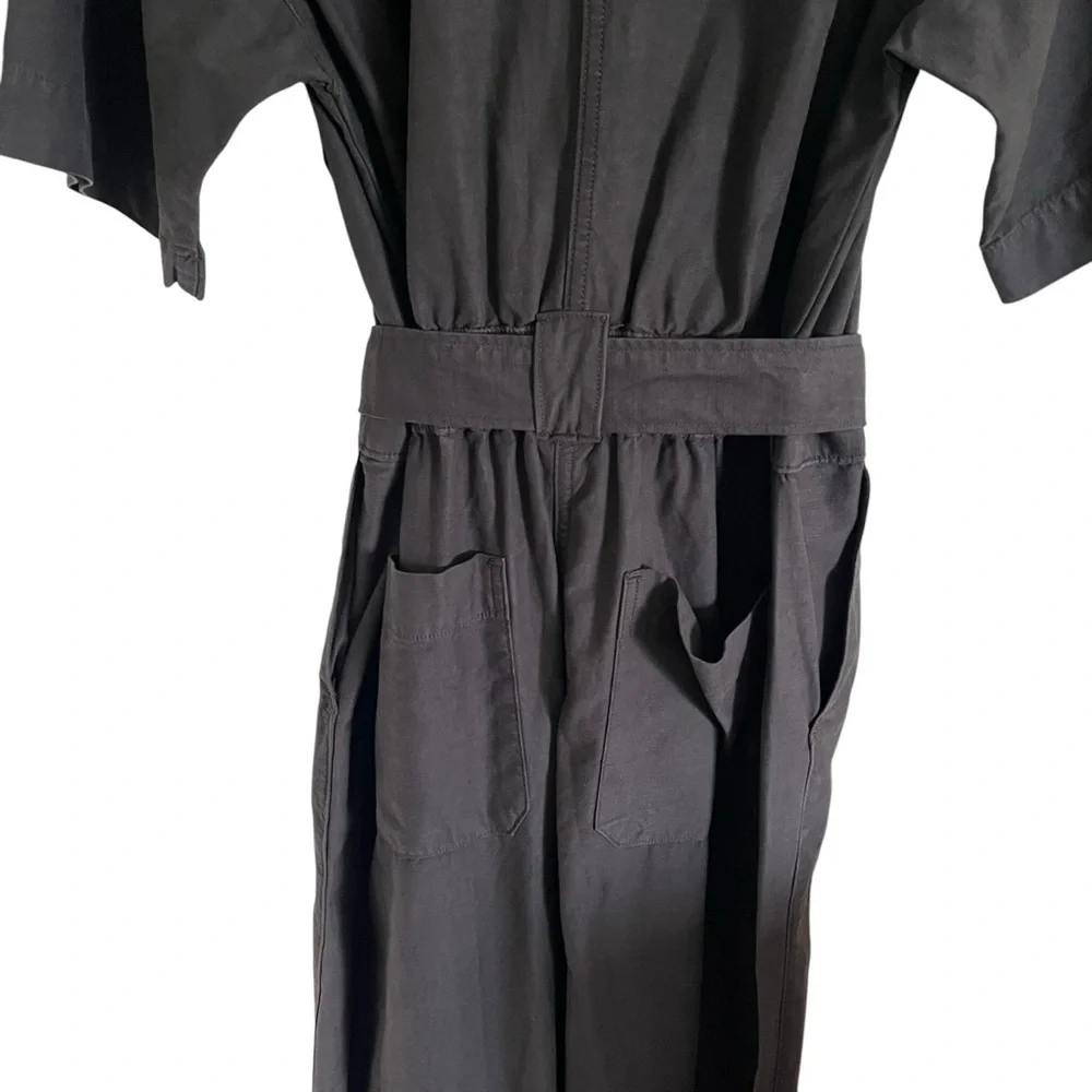 EVERLANE The Fatigue Short Sleeve Utility Jumpsuit Boilersuit
